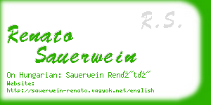 renato sauerwein business card